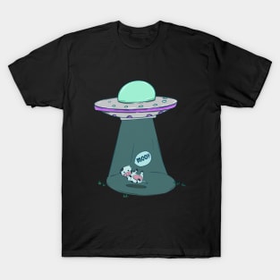 Cow UFO Abduction T-Shirt